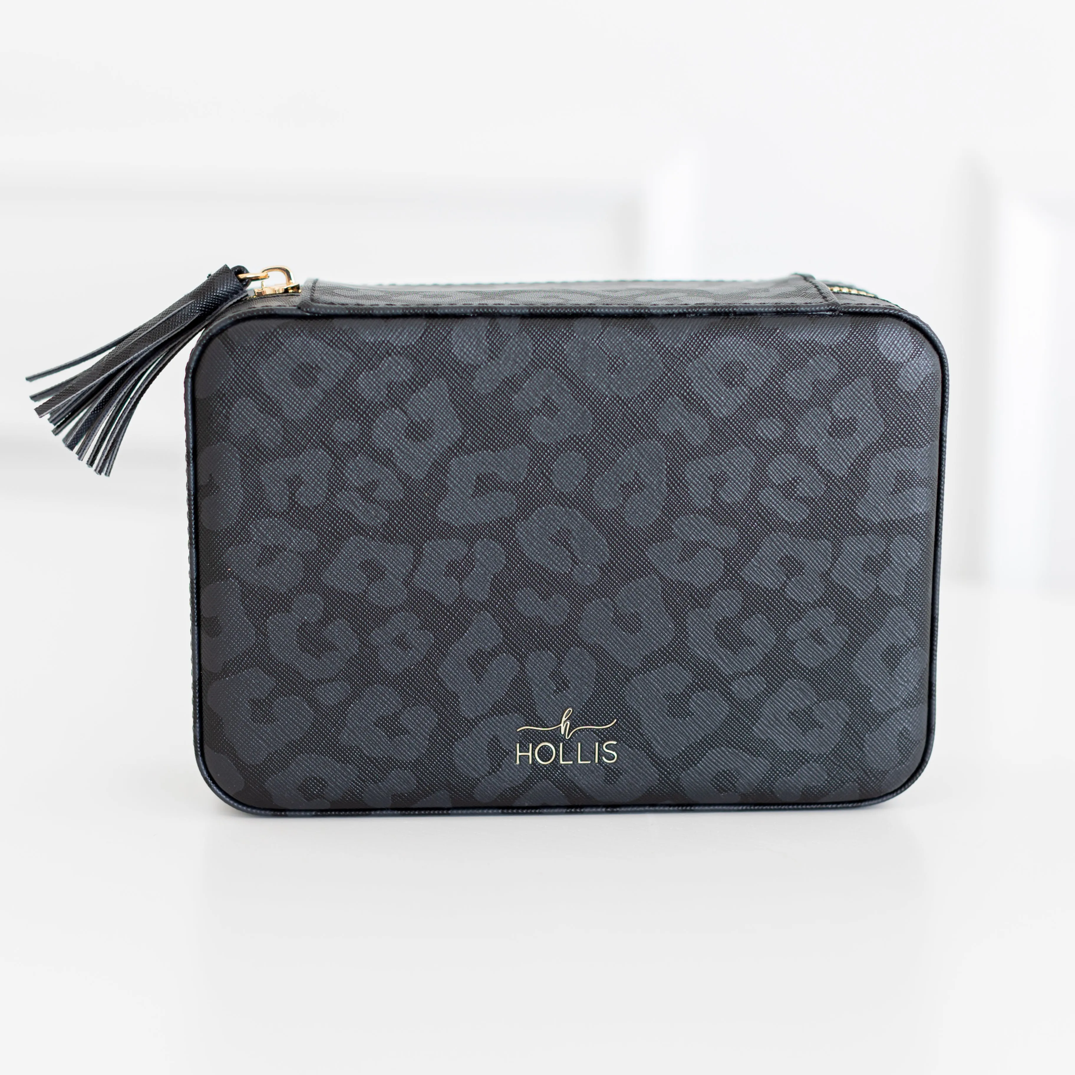Black Leopard Jewelry Organizer