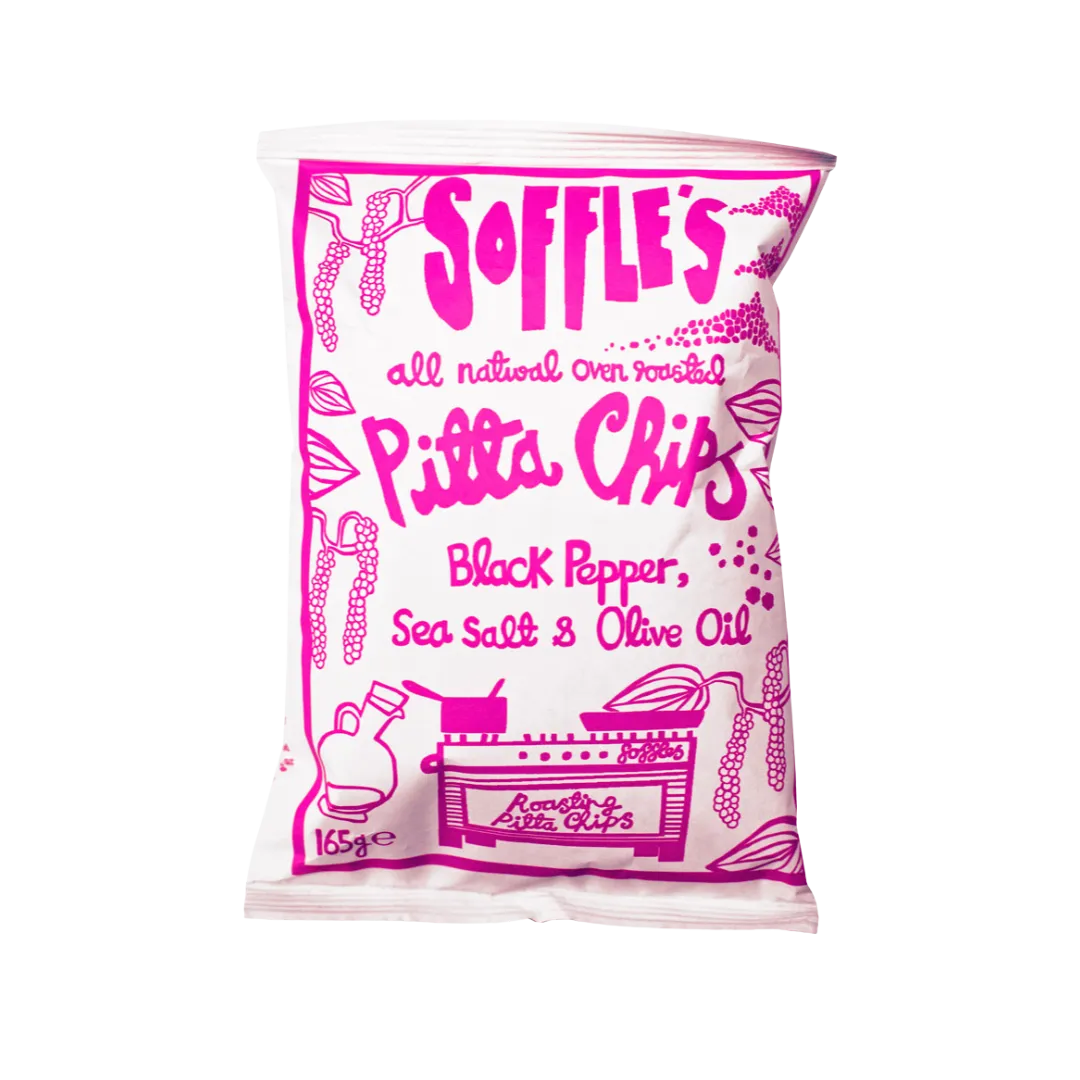 Black Pepper, Sea Salt & Olive Oil Pitta Chips 9 x 165g