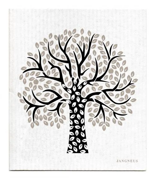 Black Tree Dishcloth