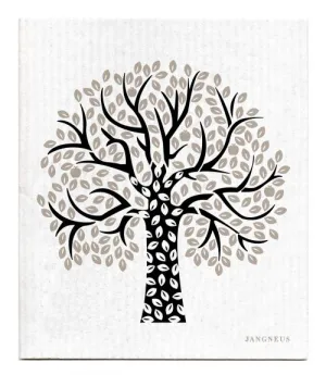 Black Tree Dishcloth
