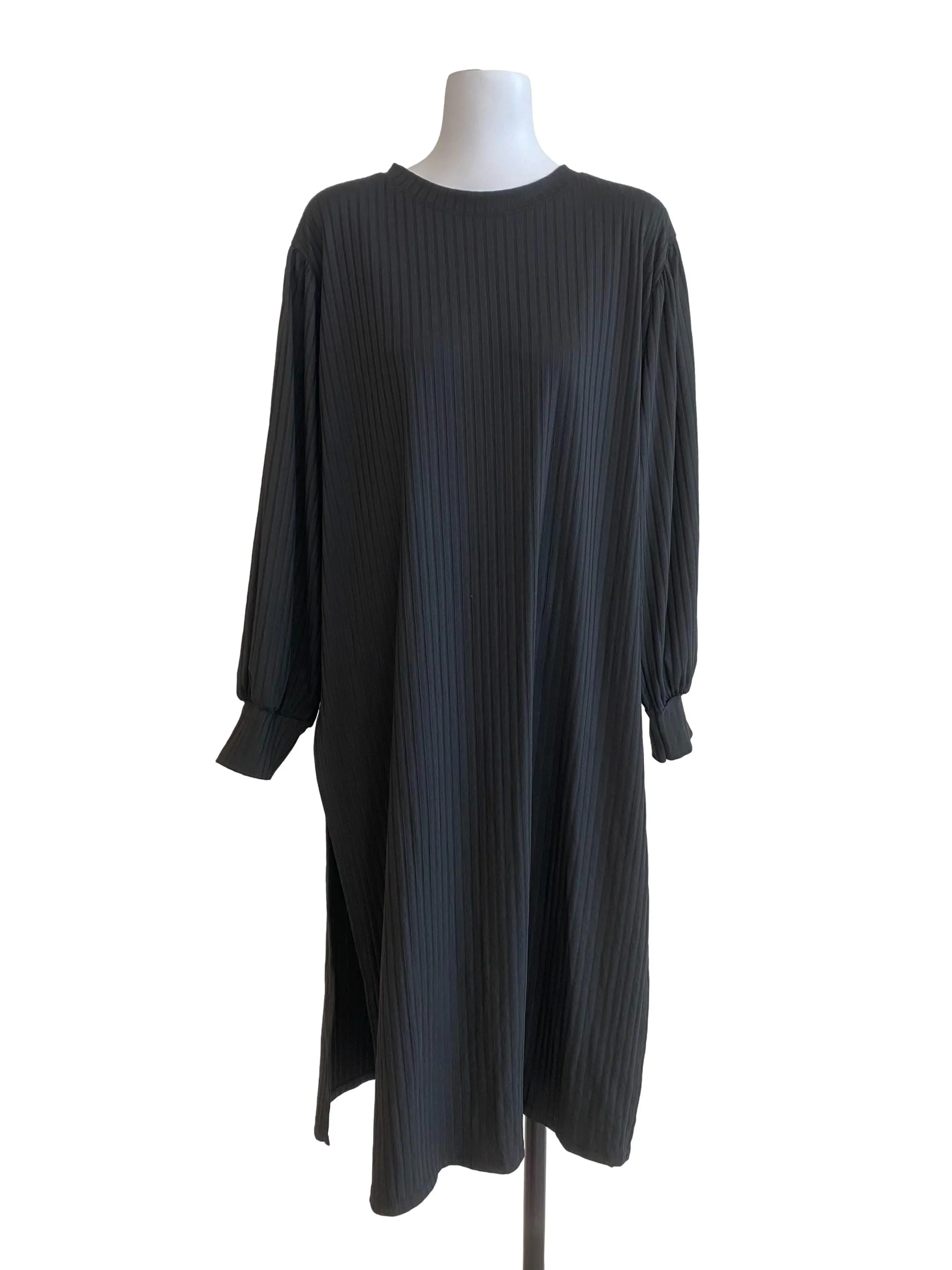 Black Twill Loose Dress