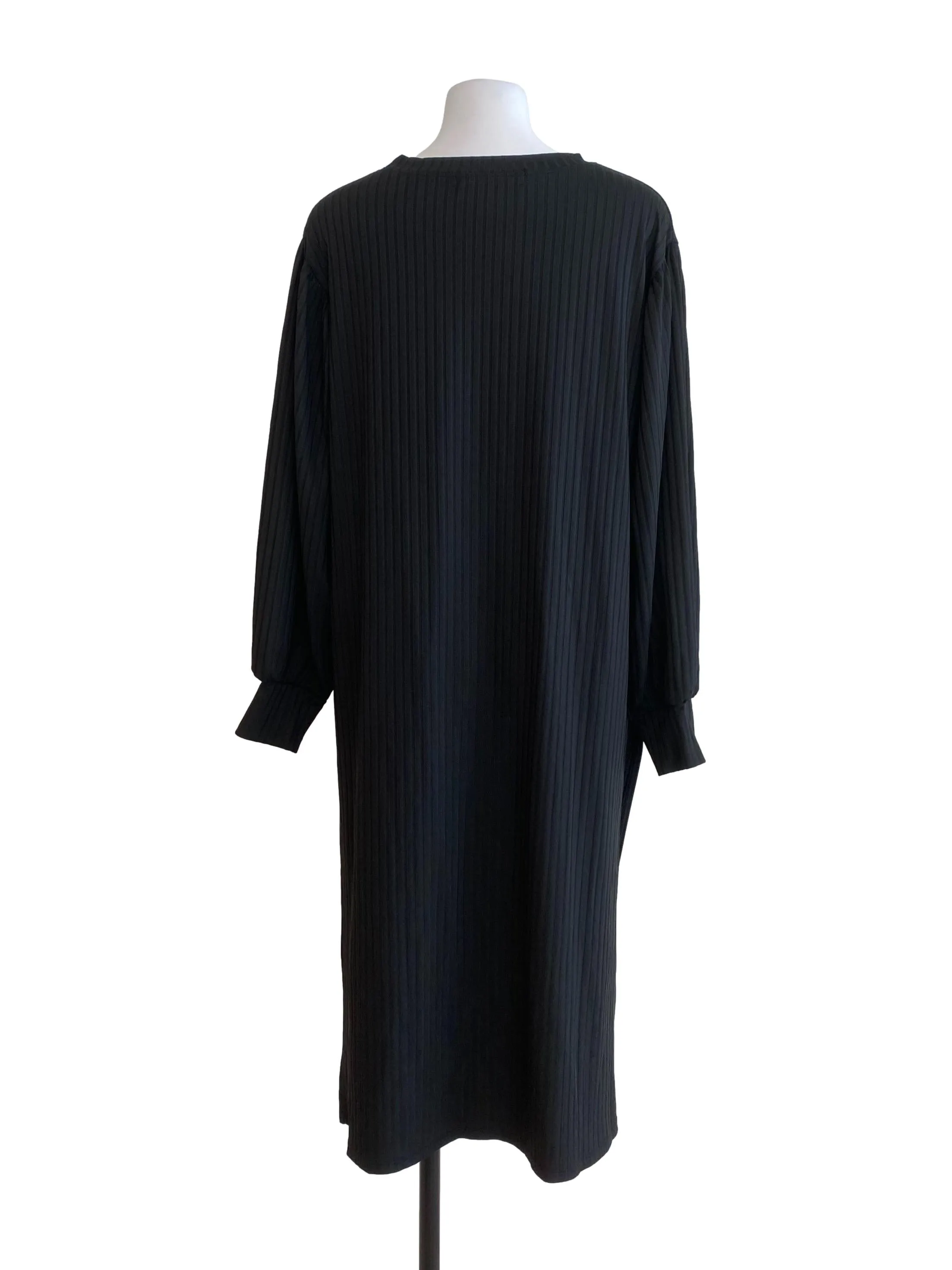 Black Twill Loose Dress