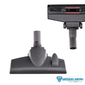 Black Wessel Werk Combination Carpet & Bare Floor Tool With 2 Small Wheels  - 1 1/4"