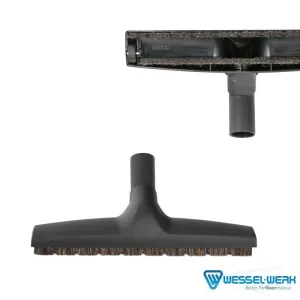 Black Wessel Werk Floor Tool With Wheels - 1 1/4" Neck x 12"
