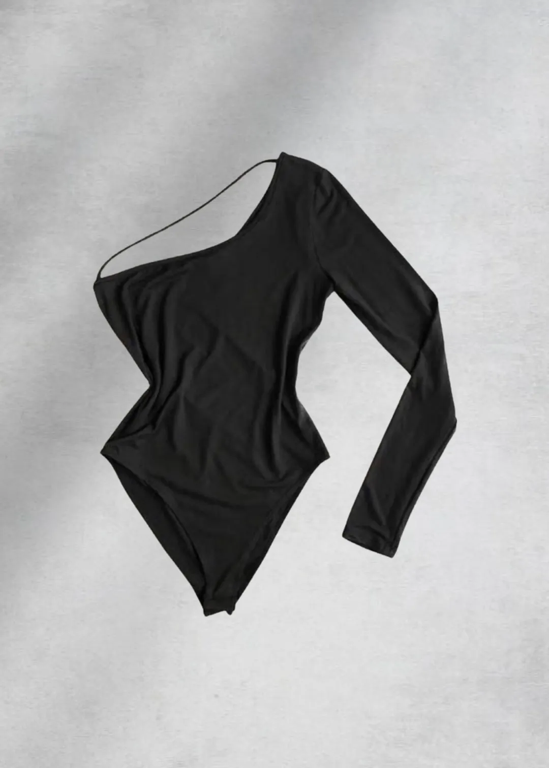 Blake One Shoulder Bodysuit - Black