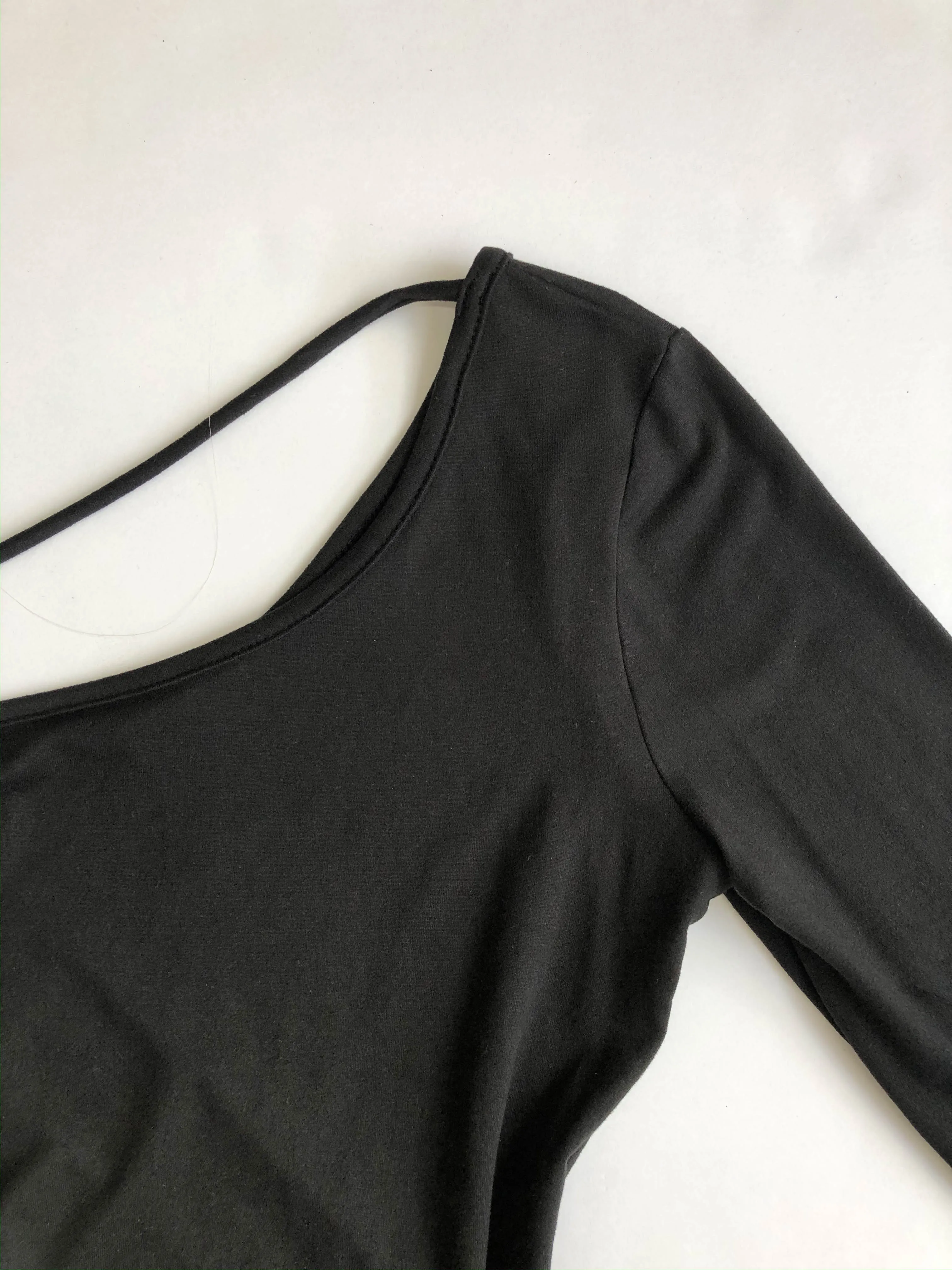 Blake One Shoulder Bodysuit - Black