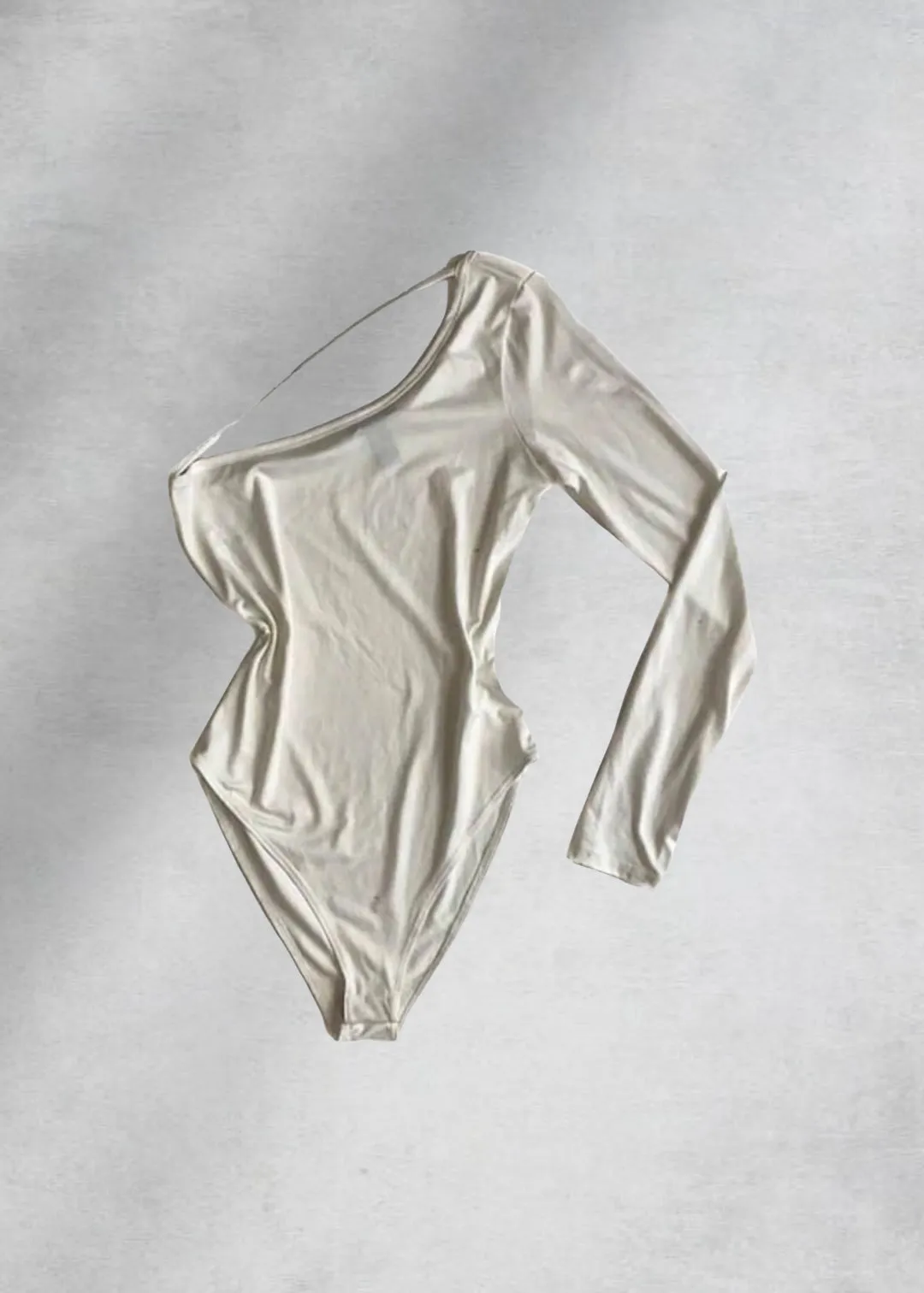 Blake One Shoulder Bodysuit - White
