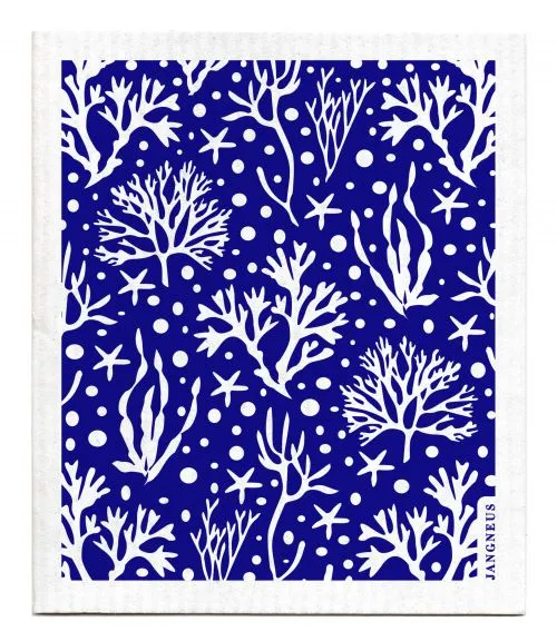 Blue Coral Dishcloth