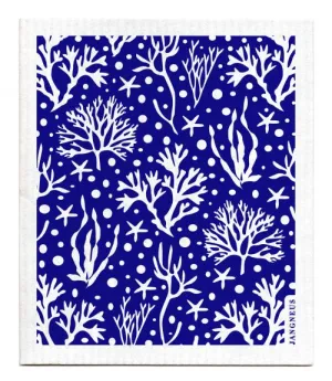 Blue Coral Dishcloth