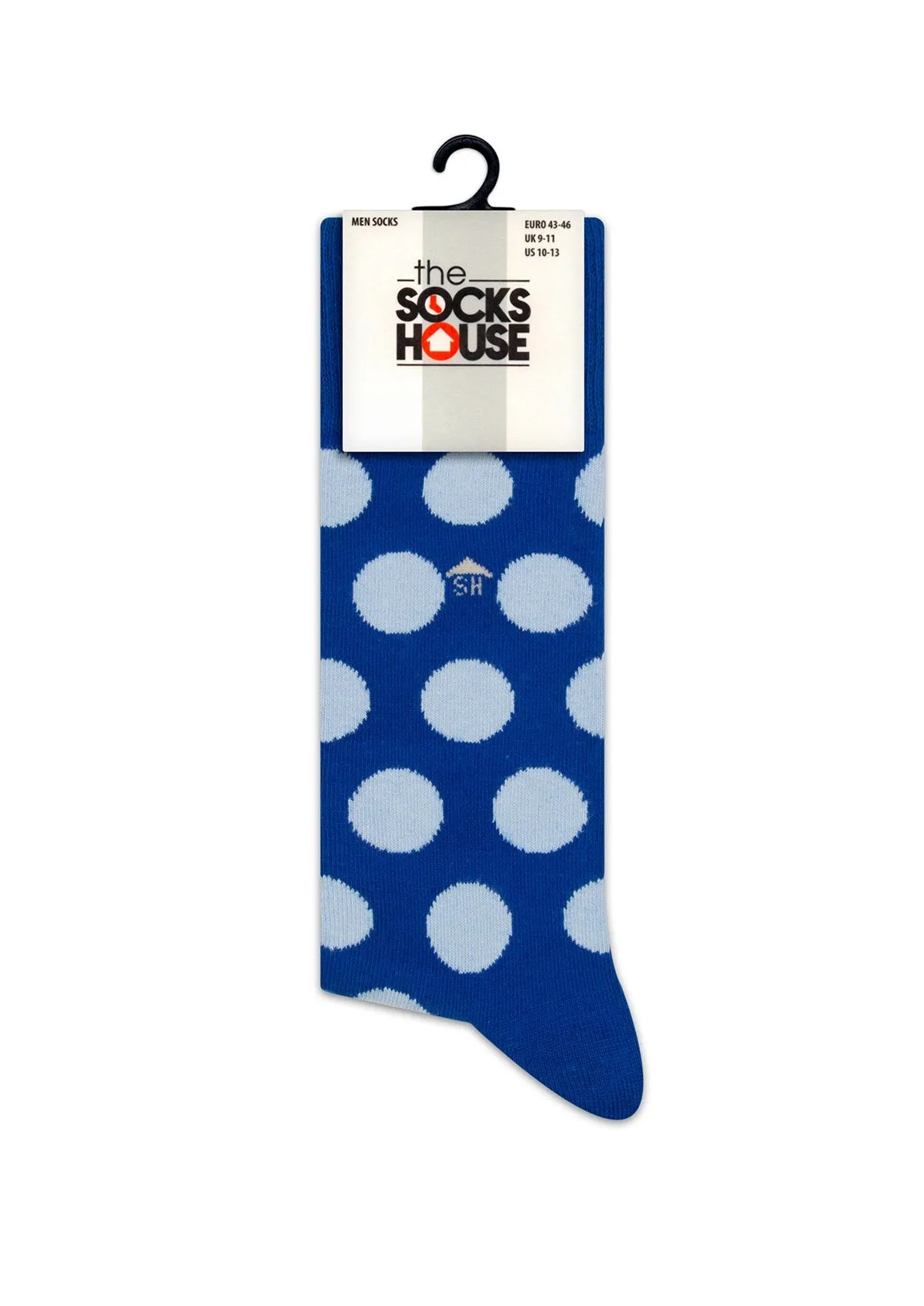 Blue Dots Design Men Socks