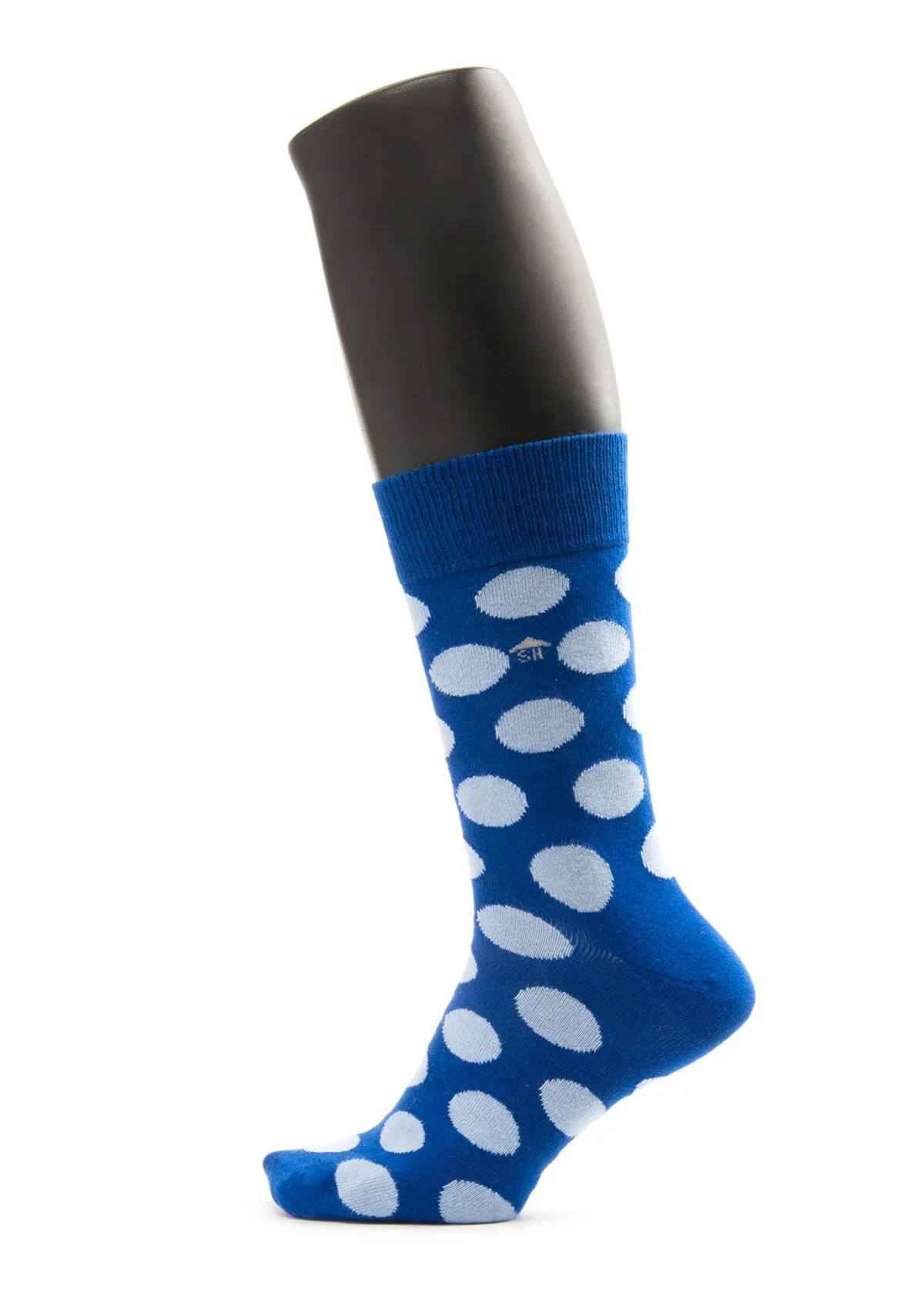 Blue Dots Design Men Socks