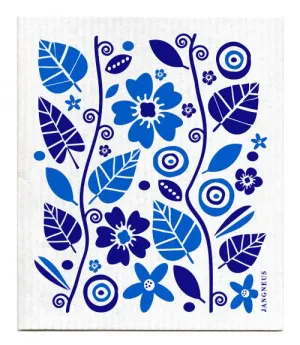 Blue Garden Dishcloth