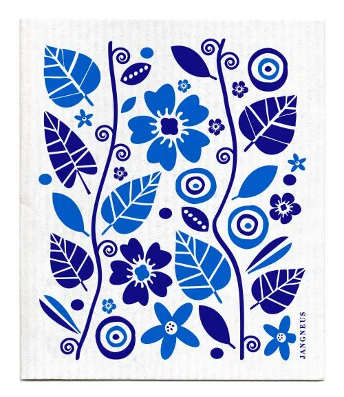 Blue Garden Dishcloth
