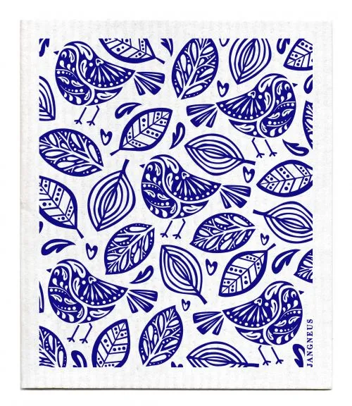 Blue Robins Dishcloth