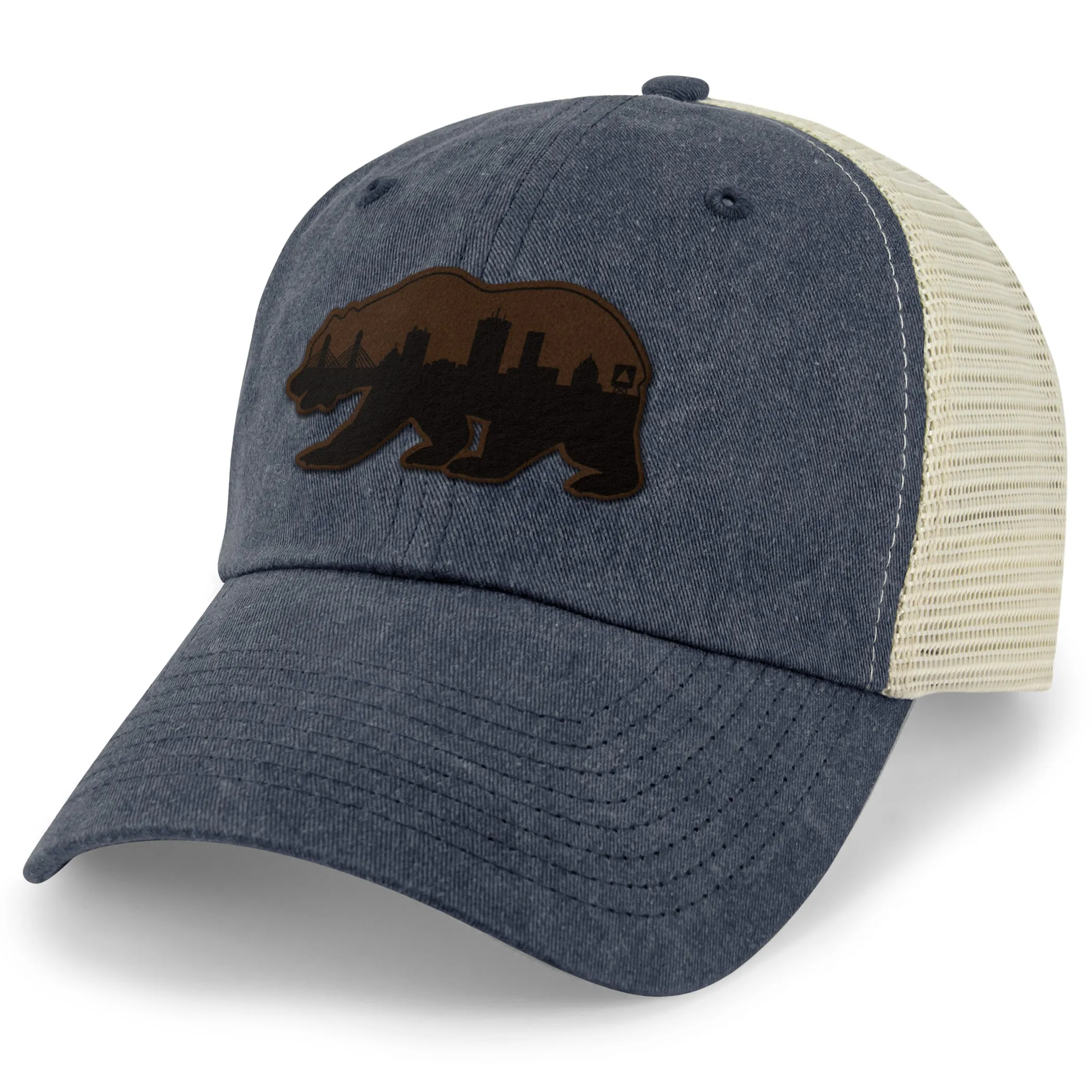 Boston Bear Skyline Leather Patch Relaxed Trucker