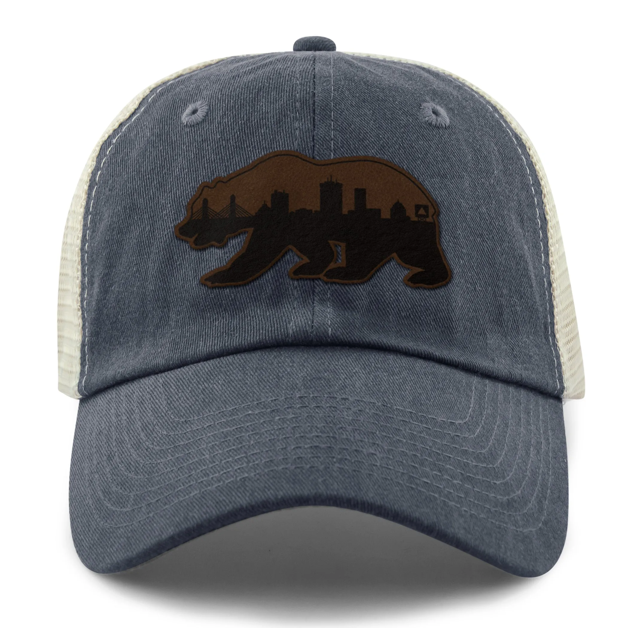 Boston Bear Skyline Leather Patch Relaxed Trucker