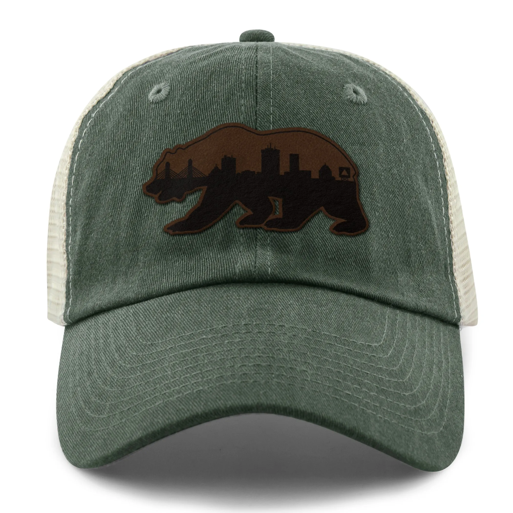 Boston Bear Skyline Leather Patch Relaxed Trucker