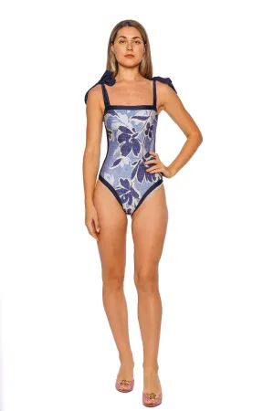 Bow Strap One Piece Swimsuit