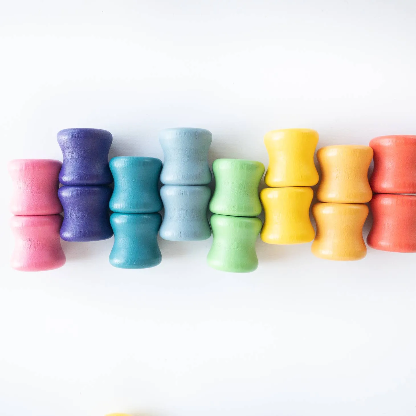 Bright Wooden Shapes, 96 Piece Set