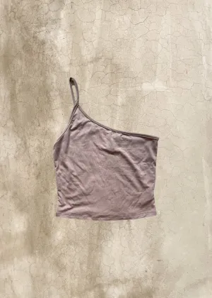 Brooklyn Asymmetrical Crop Top - Beige