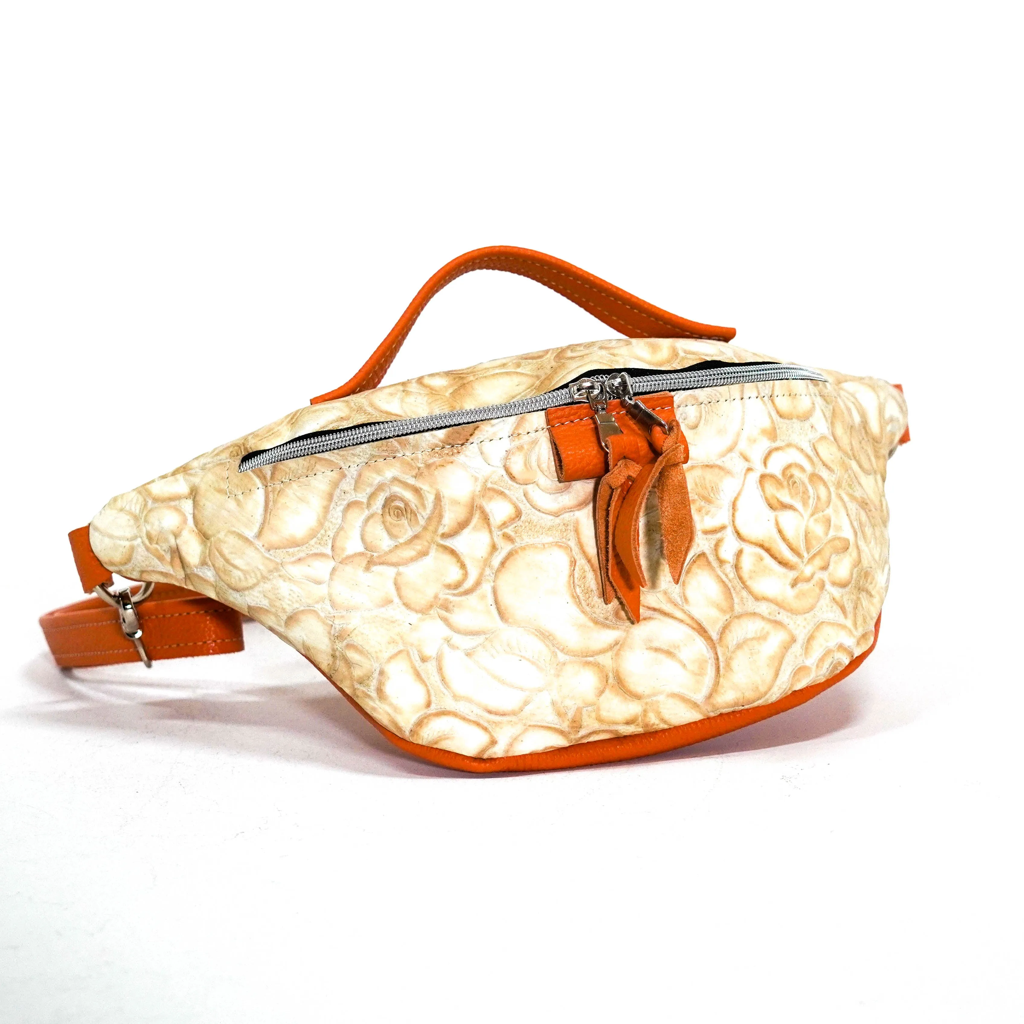 Bum Bag - All Embossed w/ Marshmallow Roses