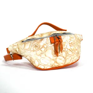 Bum Bag - All Embossed w/ Marshmallow Roses