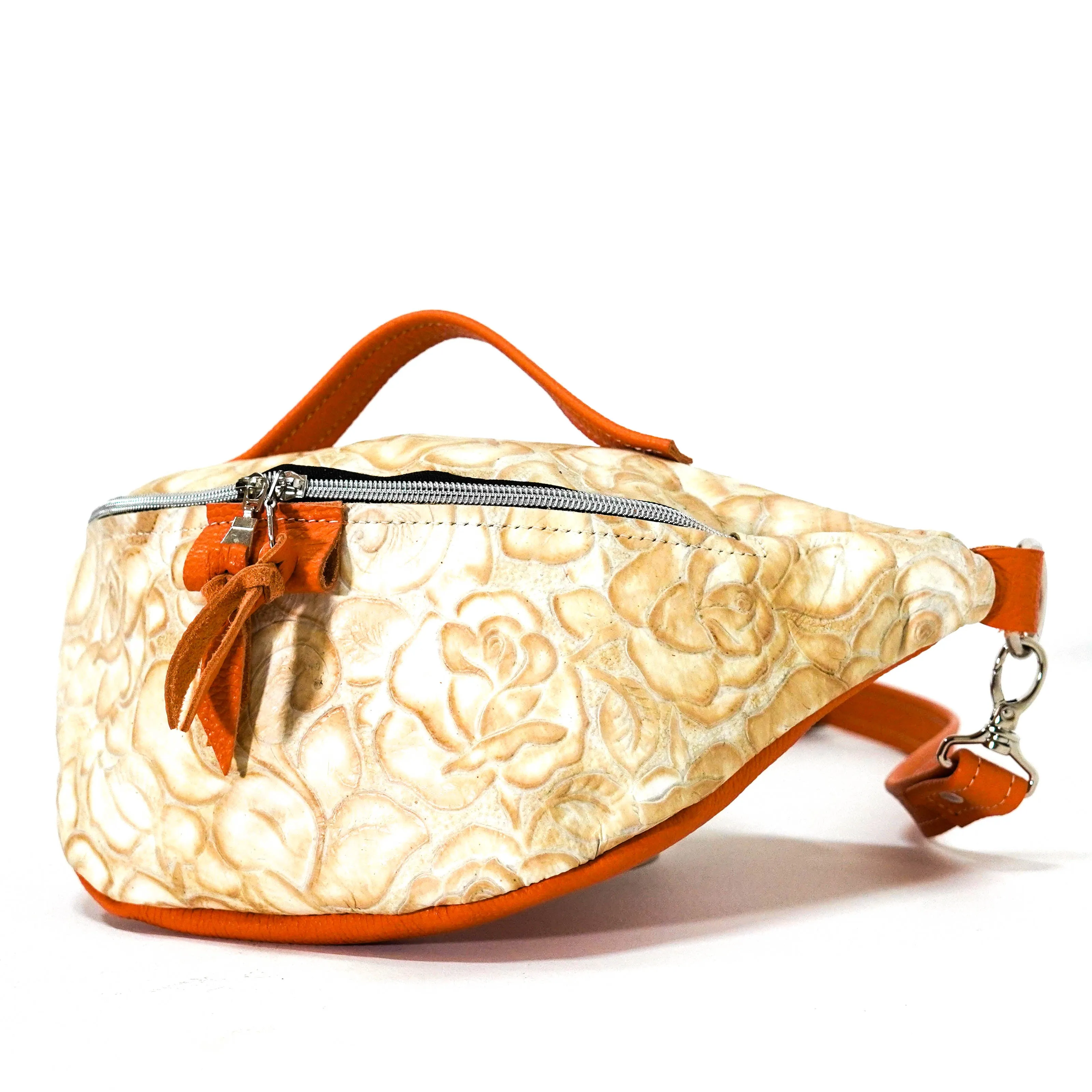 Bum Bag - All Embossed w/ Marshmallow Roses
