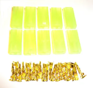 C1009 RC 7.2v Micro Tamiya Set Male Female Plug Gold 10