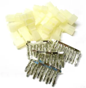 C1010x10 RC AMP Connector Set Tin Plated x 10 2 Pin Male Female Set
