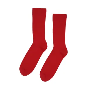 Calcetín Colorful Standard Clásico Orgánico - Scarlet Red
