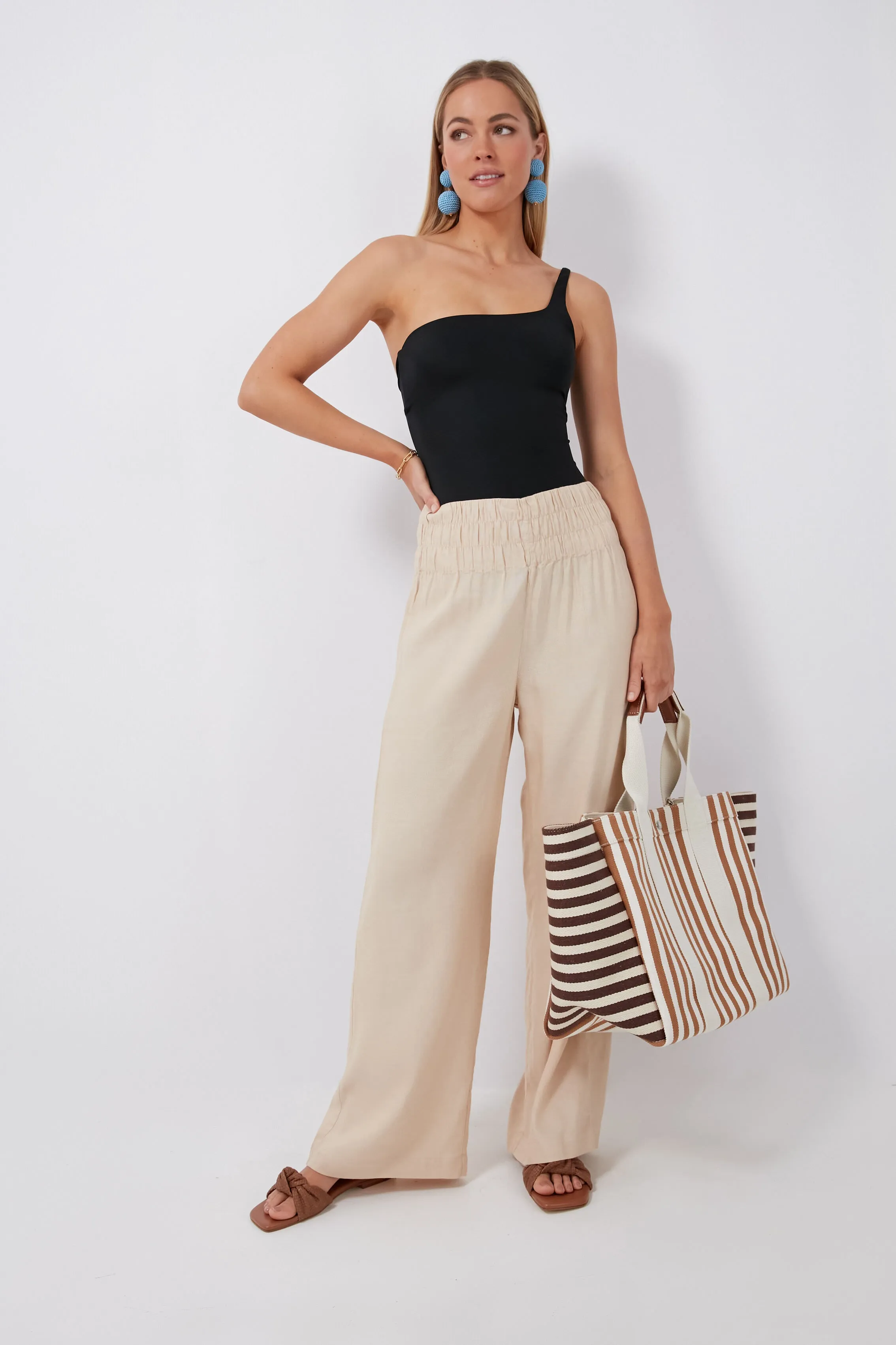 Camel and Brown Parcours L Palais Royal Tote