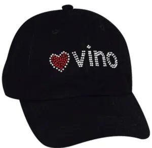 Cap - Love Vino Rhinestone