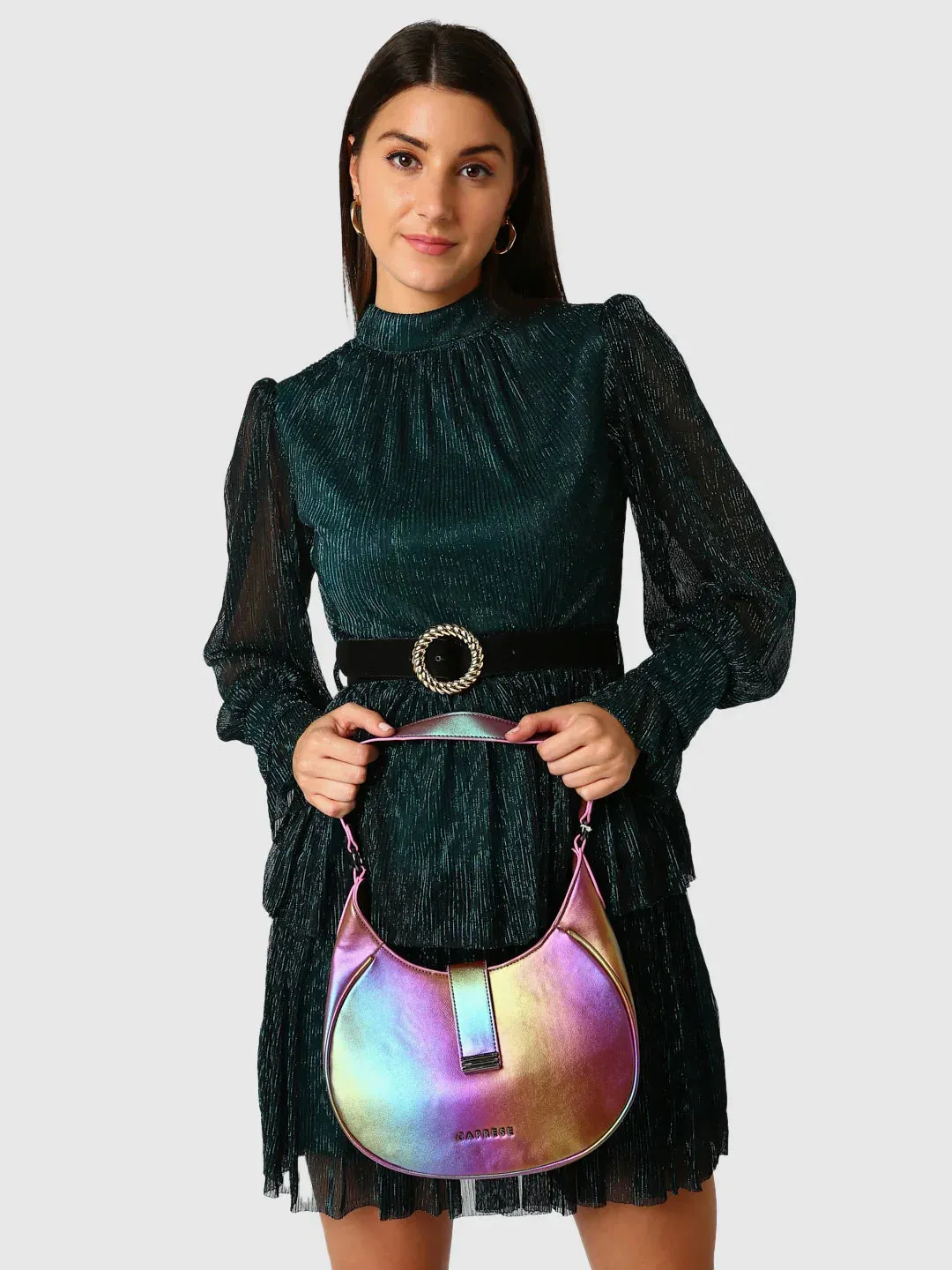 Caprese Iris Medium Blue Hobo Bag