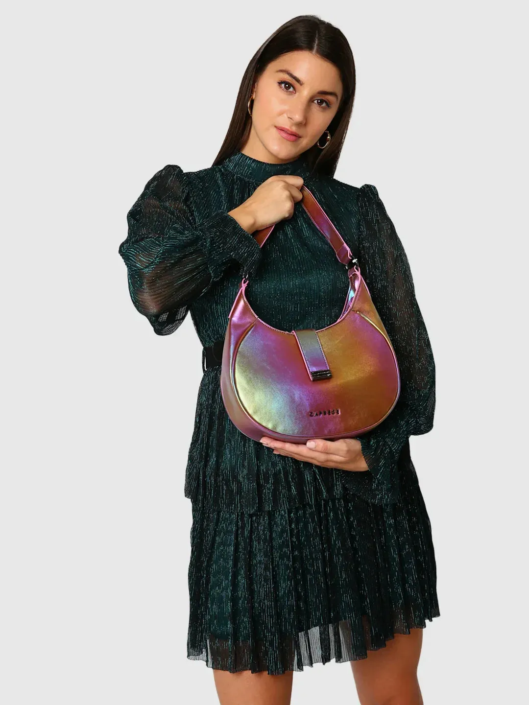 Caprese Iris Medium Blue Hobo Bag