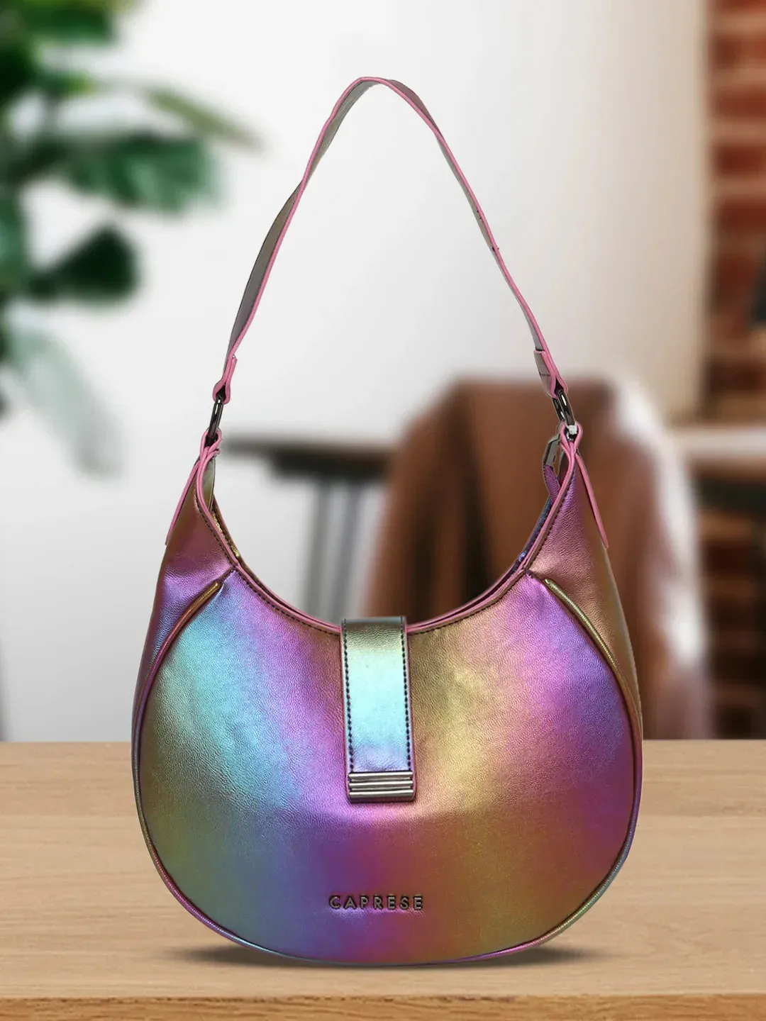 Caprese Iris Medium Blue Hobo Bag