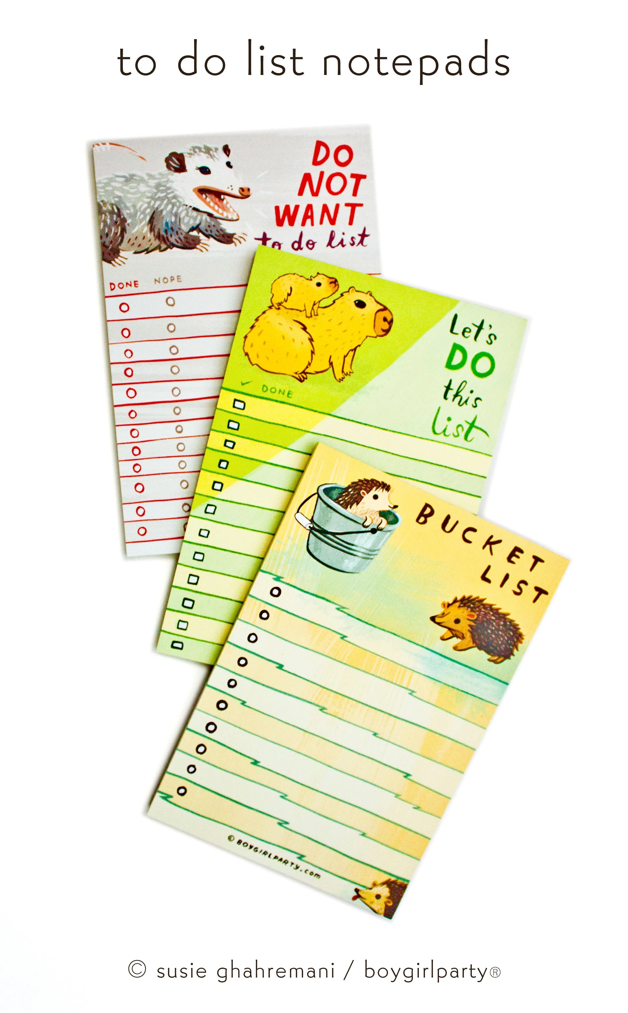 Capybara To Do List Notepad — Motivational Gift Idea
