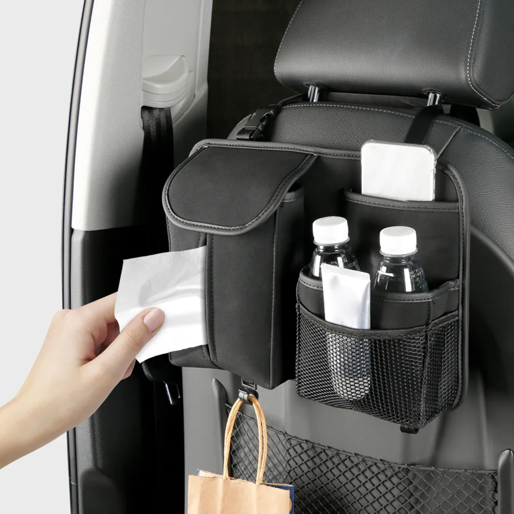 Car Backseat Organizer, Kick Mats Back Seat Protector, Car Back Seat Organizer for Kids, Car Travel Accessories,  Car Backseat  Storage Bag