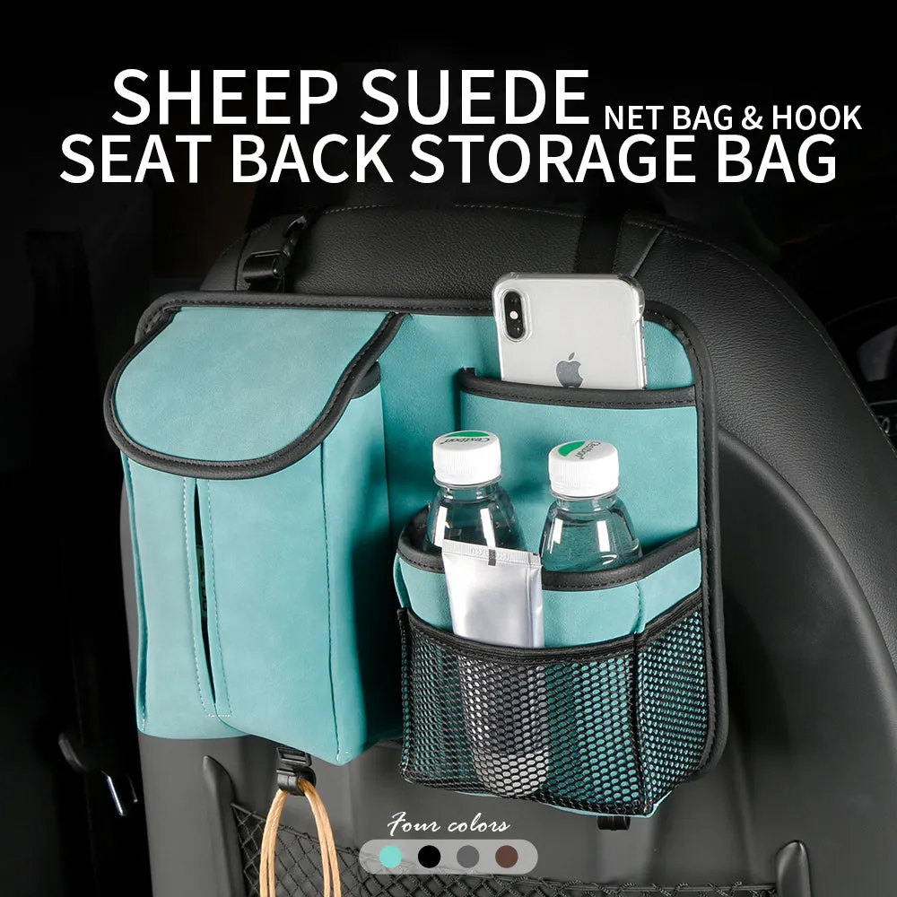 Car Backseat Organizer, Kick Mats Back Seat Protector, Car Back Seat Organizer for Kids, Car Travel Accessories,  Car Backseat  Storage Bag