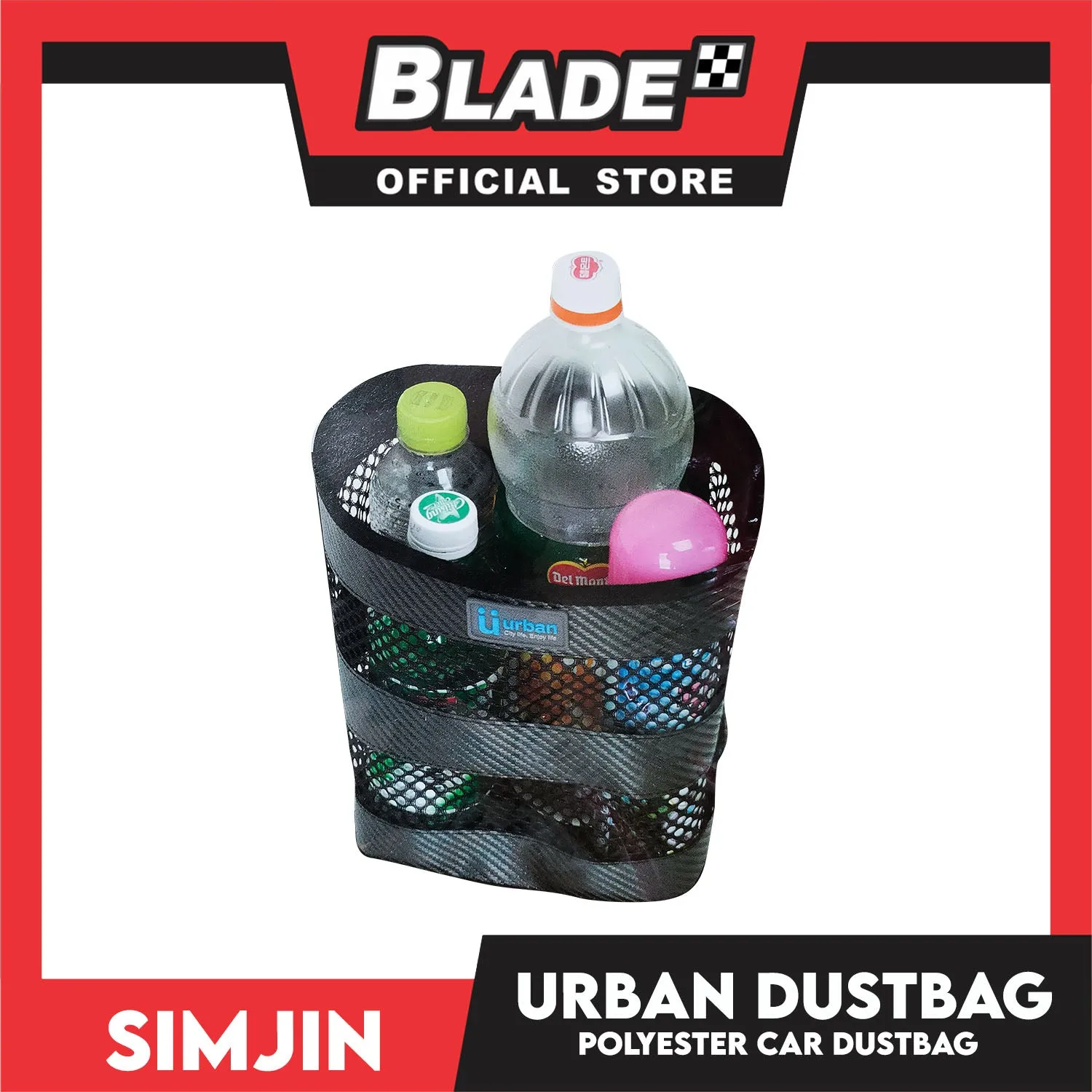 Car Storage Bag, Urban Dust Bag, Car Net Organizer (Black) Automotive Console Bag, Organizer Bag Car Interior To Keep Your Car Clean and Organized