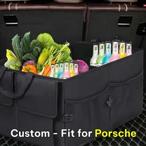 Car Trunk Organizer, Custom-Fit For Car, Foldable Car Trunk Storage Box, Storage Bag, Waterproof, Dust-proof, Stain-Resistant, Car Accessories WARL229