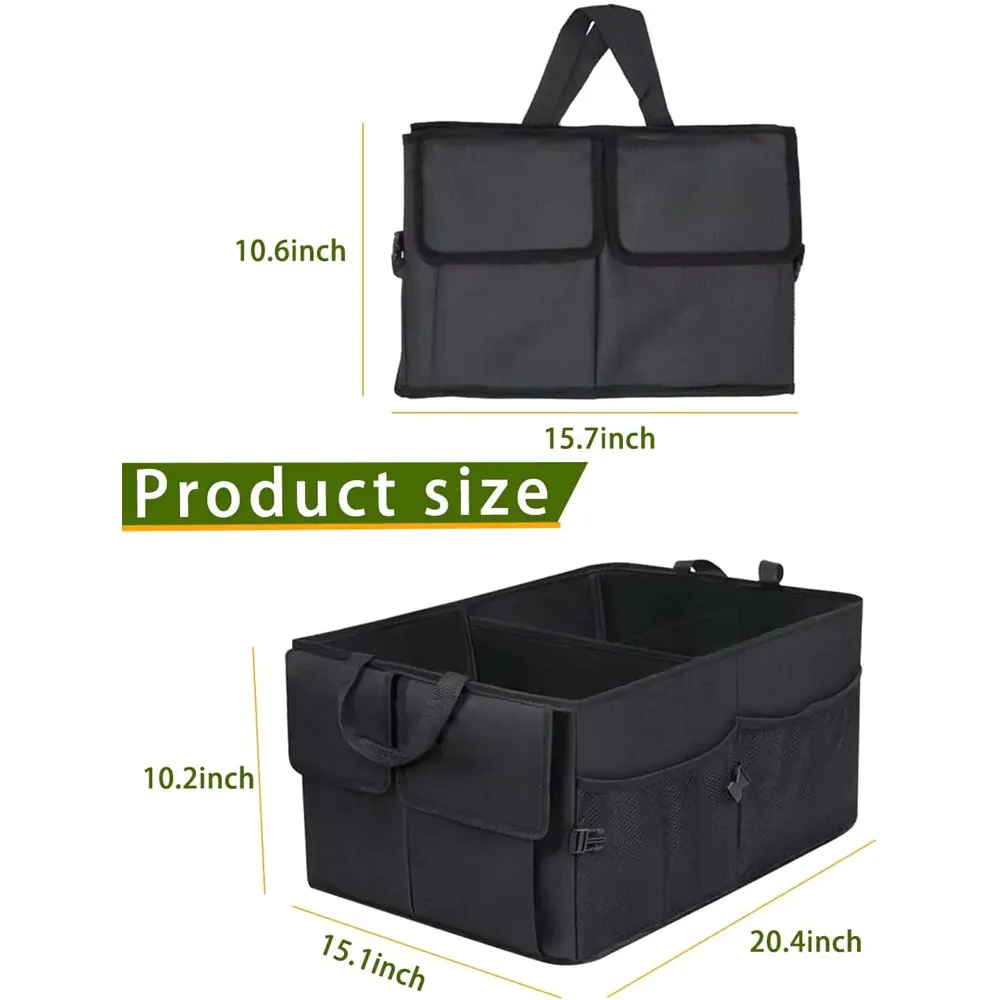 Car Trunk Organizer, Custom-Fit For Car, Foldable Car Trunk Storage Box, Storage Bag, Waterproof, Dust-proof, Stain-Resistant, Car Accessories WARL229