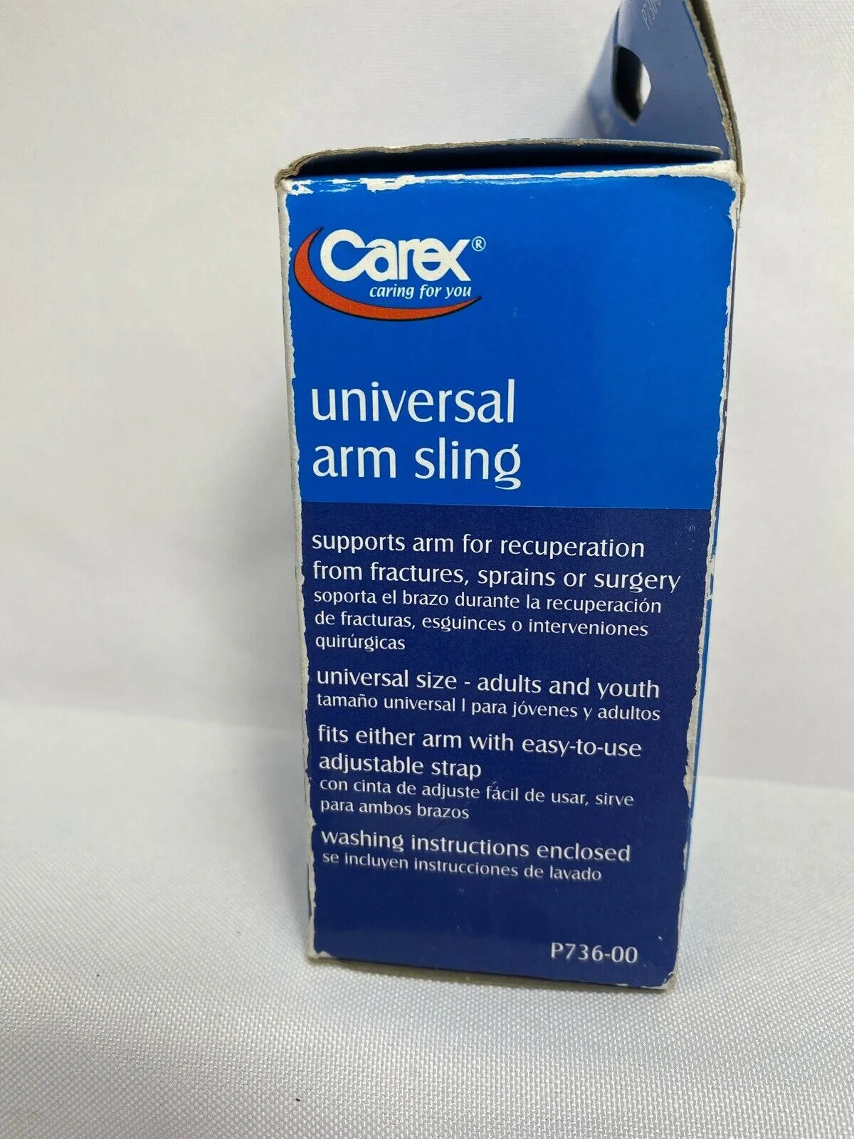 CAREX HEALTH Arm Sling Universal 12" Size Adjustable Navy Blue Color P736