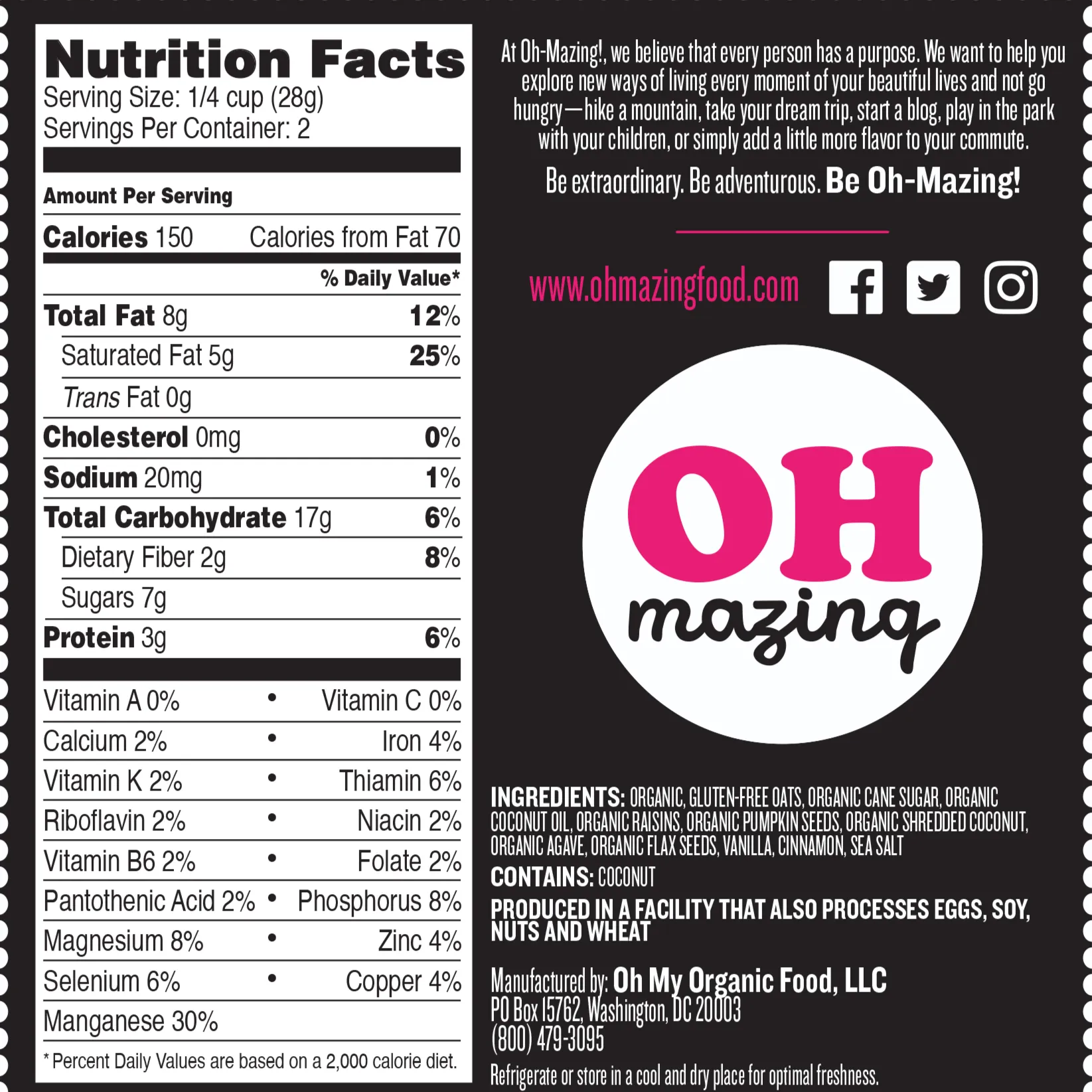 Caribbean Delight Granola Snack