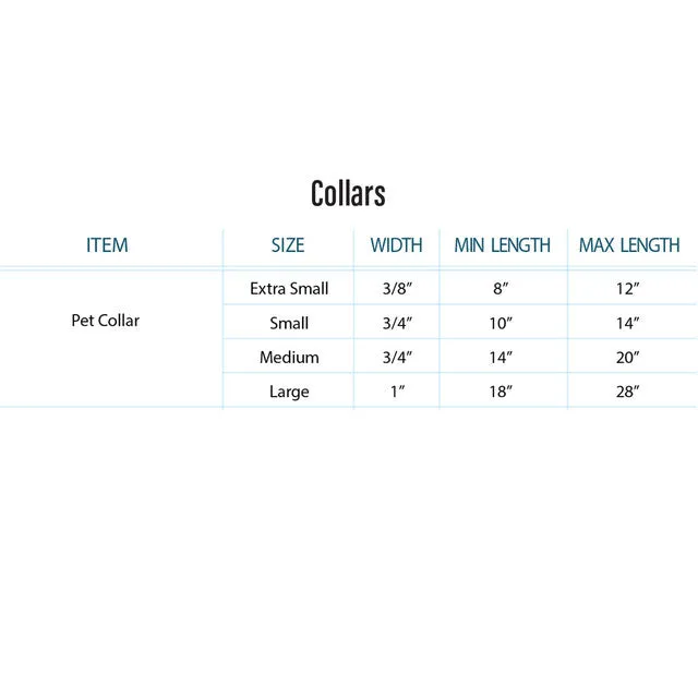 Carolina Panthers Pet Collar Size M - Special Order