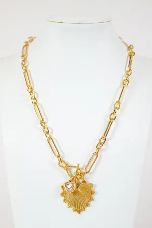 Caroline Hill - Brogan Heart Necklace