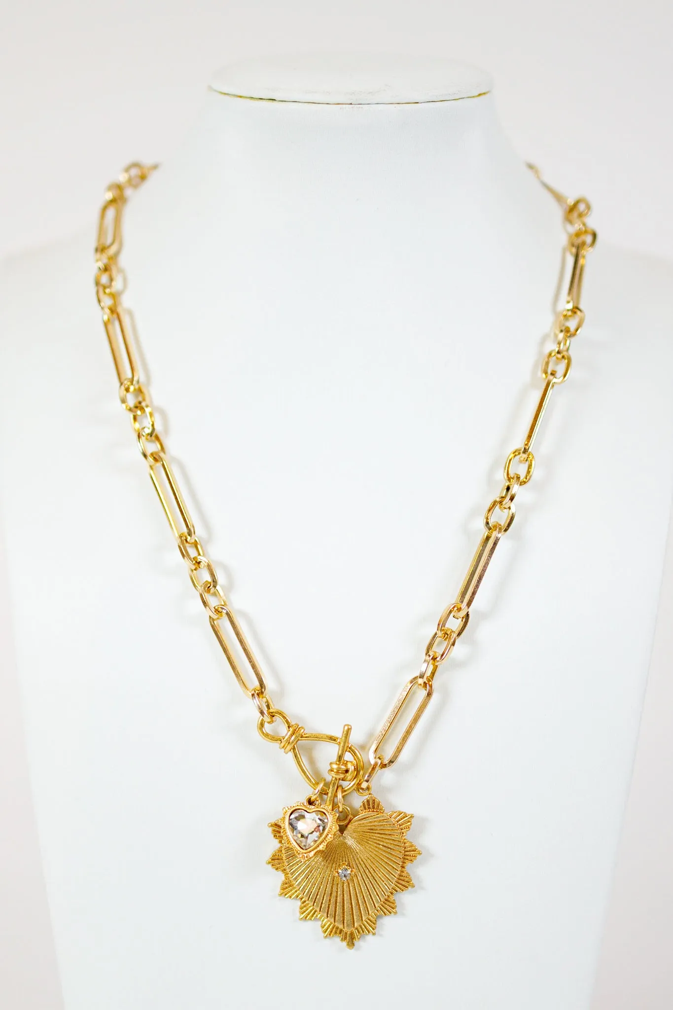 Caroline Hill - Brogan Heart Necklace