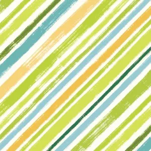 Catnip Diagonal Stripe Spring Green