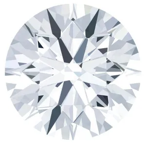 Certified Round Fire & Brilliance Loose Moissanite Stone - 1.50 Carats - F Color - VVS2 Clarity