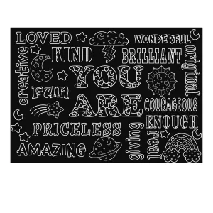 Chalkboard Placemat- Affirmations
