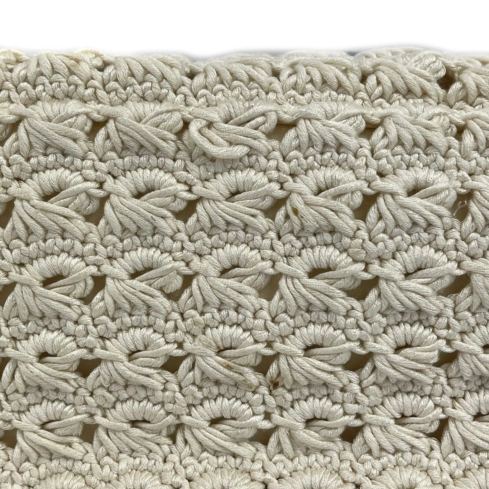 CHANEL - Runway Crochet Camellia Flap Bag - Spring 2010 - Ivory